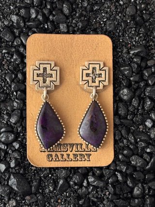Sugilite Earrings | Toney Mitchell