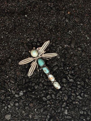 Multi Turquoise Dragonfly Pin | Herbert Ration