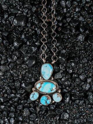 Golden Hills Turquoise Pendant & Chain | Ella Peter